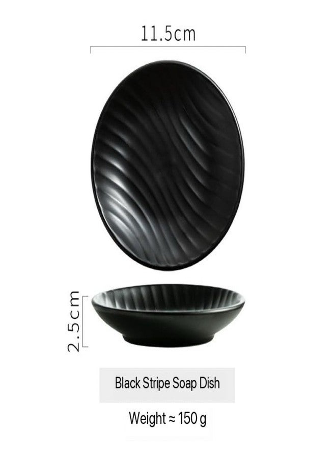 FabSeasons Round Soap Dish Holder- Modern Ceramic Hand Soap Holder, Bar Soap Holder, Soap Tray, Soap Saver for Bathroom, Kitchen Sink, Shower, Countertop, Easy to Clean - Image 2